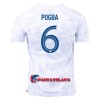 Virallinen Fanipaita Ranska Pogba 6 Vieraspelipaita MM-Kisat 2022 - Miesten